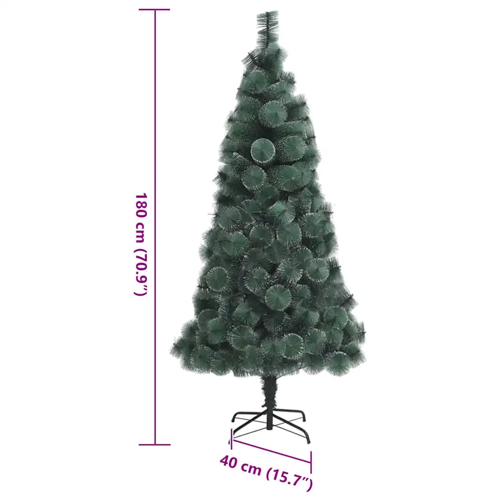 Albero di Natale artificiale preilluminato Verde 180 cm PET 3396162