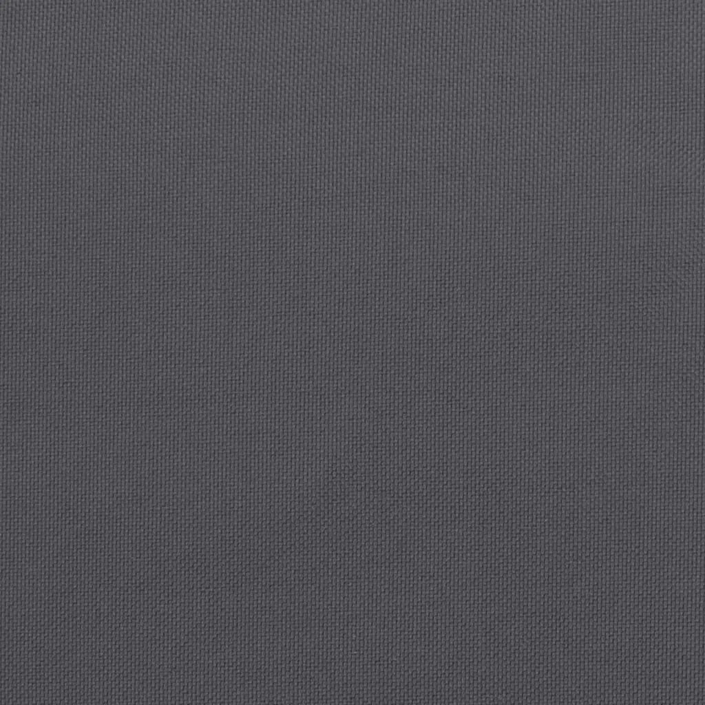 Cuscini Panca Giardino 2 pz-Set di 2 Cuscini per panchina da esterno Antracite 180x50x7cm Tessuto Oxford