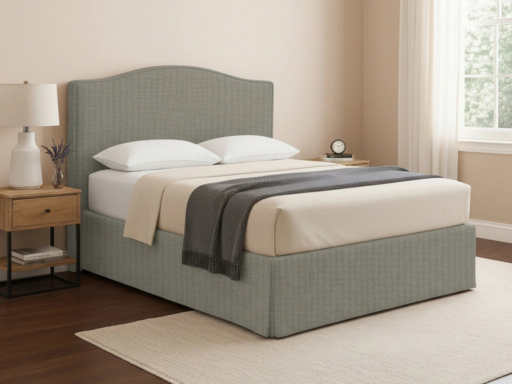 Runcorn, Letto Piazza e Mezza Sfoderabile Made in Italy, Grigio