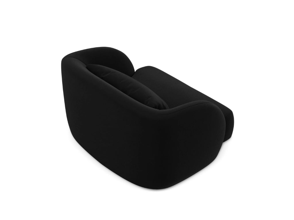 Cosmopolitan Design - Poltrona "Tulum" in velluto nero 