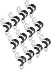 Klem per cavo in acciaio inossidabile - 14 mm - forma U - 12 pezzi