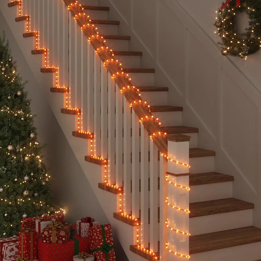 Luce a corda con 240 LED Bianco caldo 10 m PVC 42018935
