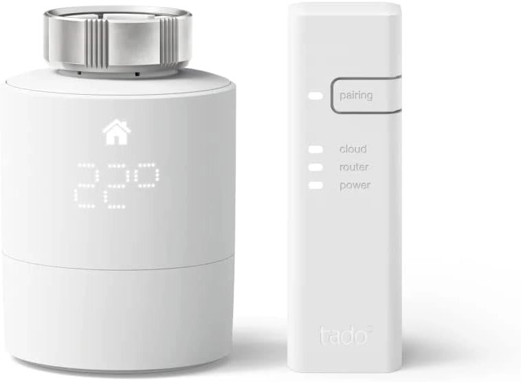 TADO¬? Valvola termostatica kit di base V3+. Valvola termostatica smart.  Controllo tramite app. impianto centralizzato