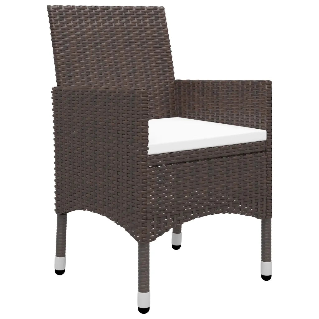 Set Mobili da Pranzo per Giardino 5 pz Marrone 3067686