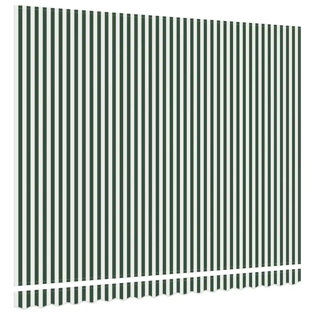 Telo di ricambio per tenda da sole Verde e Bianco 380 x 295 cm 42000658