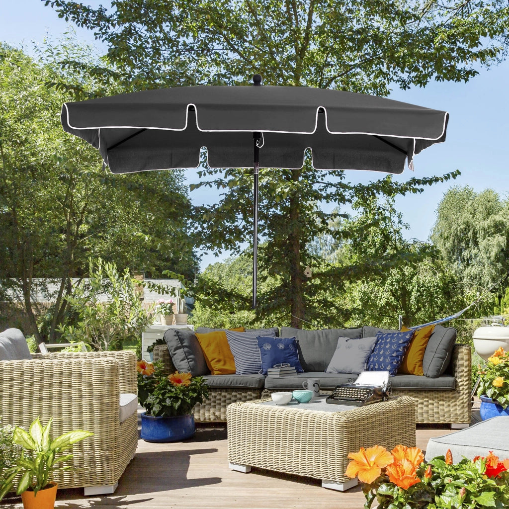 Ombrellone da giardino pieghevole ¨C zephmum ¨C grigio
