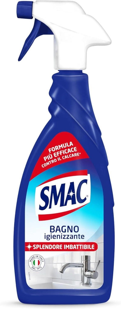 SMAC IGIENIZZANTE DETERGENTE SPRAY MULTISUPERFICIE ANTICALCARE CON TECNOLOGIA ZERO ALONI, 650 ML X BAGNO