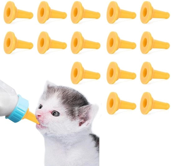 Tepel per Bambini/Puppy/Kitten - 15 Stuks - Silicio - Beccuccio per Nutrizione - Materiale Sicuro - Morbido e Comfortevole - Lattello