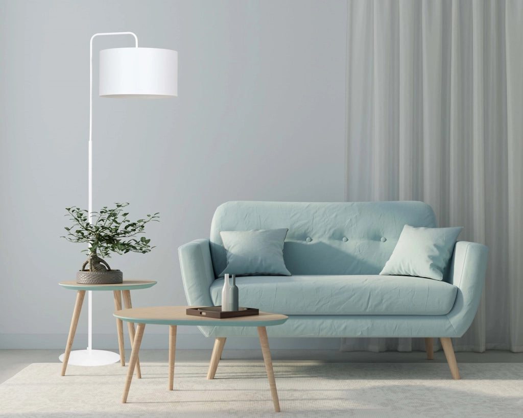 Lampada da terra Emibig Trapo metallo bianca E27 H160cm