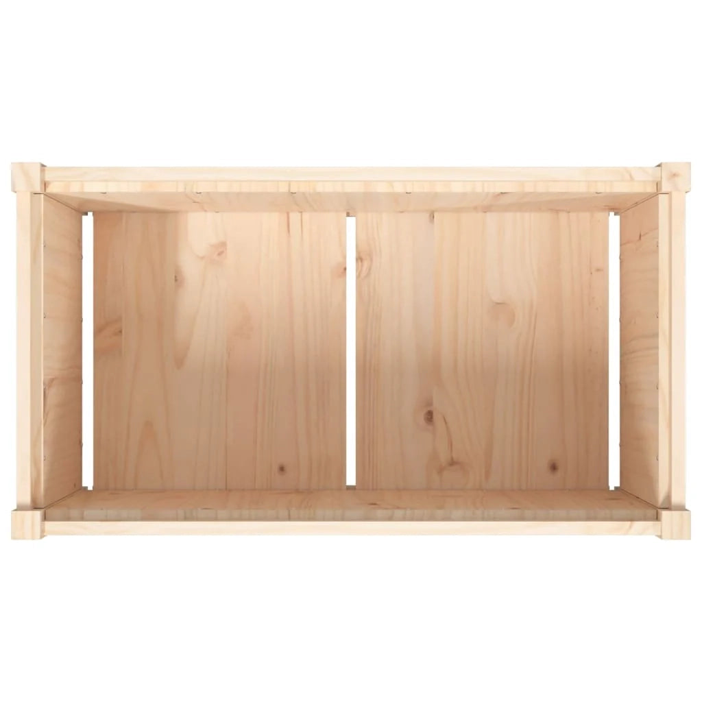 Fioriera rialzata per piante fiori patio o giardino esterno 90 x 50 x 50 cm legno di pino massiccio marrone 02_0038568