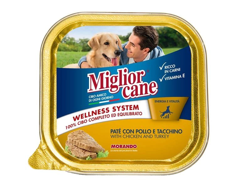 MIGLIOR CANE PATE' CON POLLO E TACCHINO 150 GRAMMI
