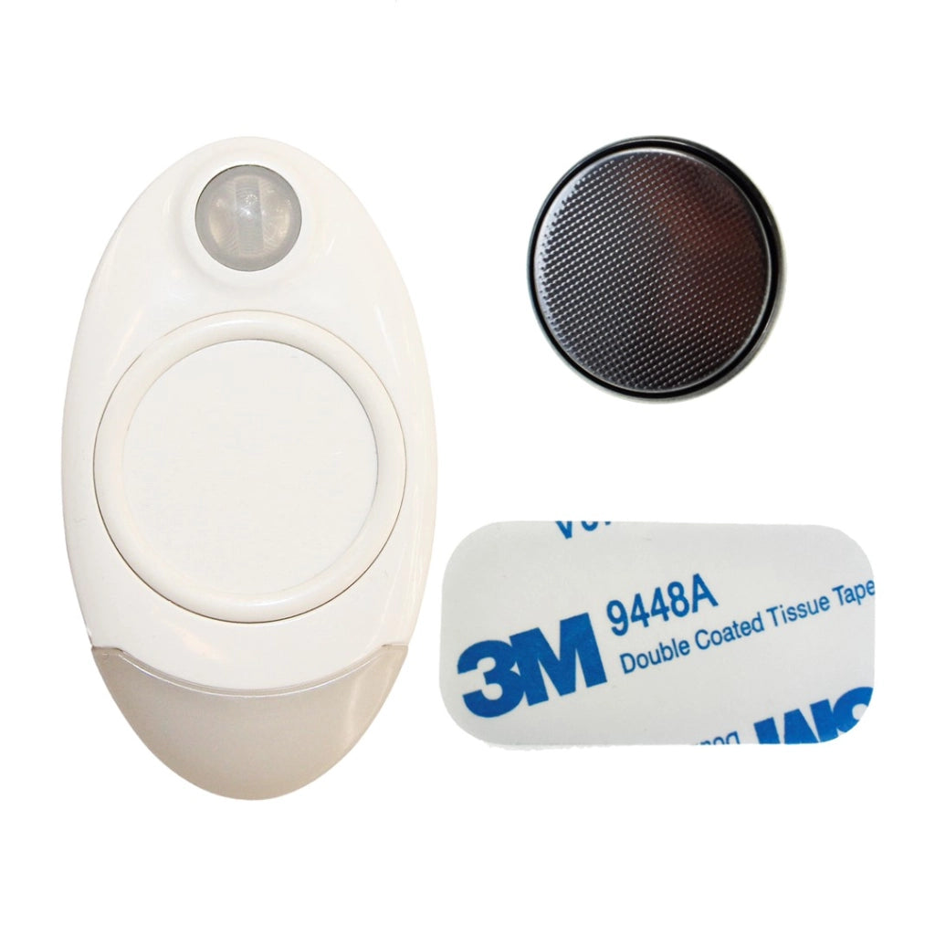 Lampada LED 0,2W con sensore, batteria CR2450 bianca