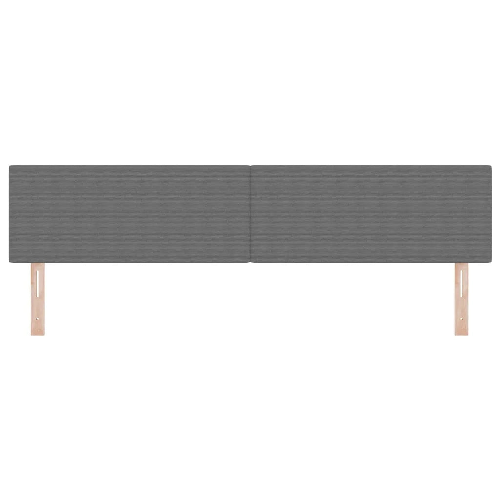 Testiera | Testata Grigio chiaro 200 cm Tessuto in Cords
