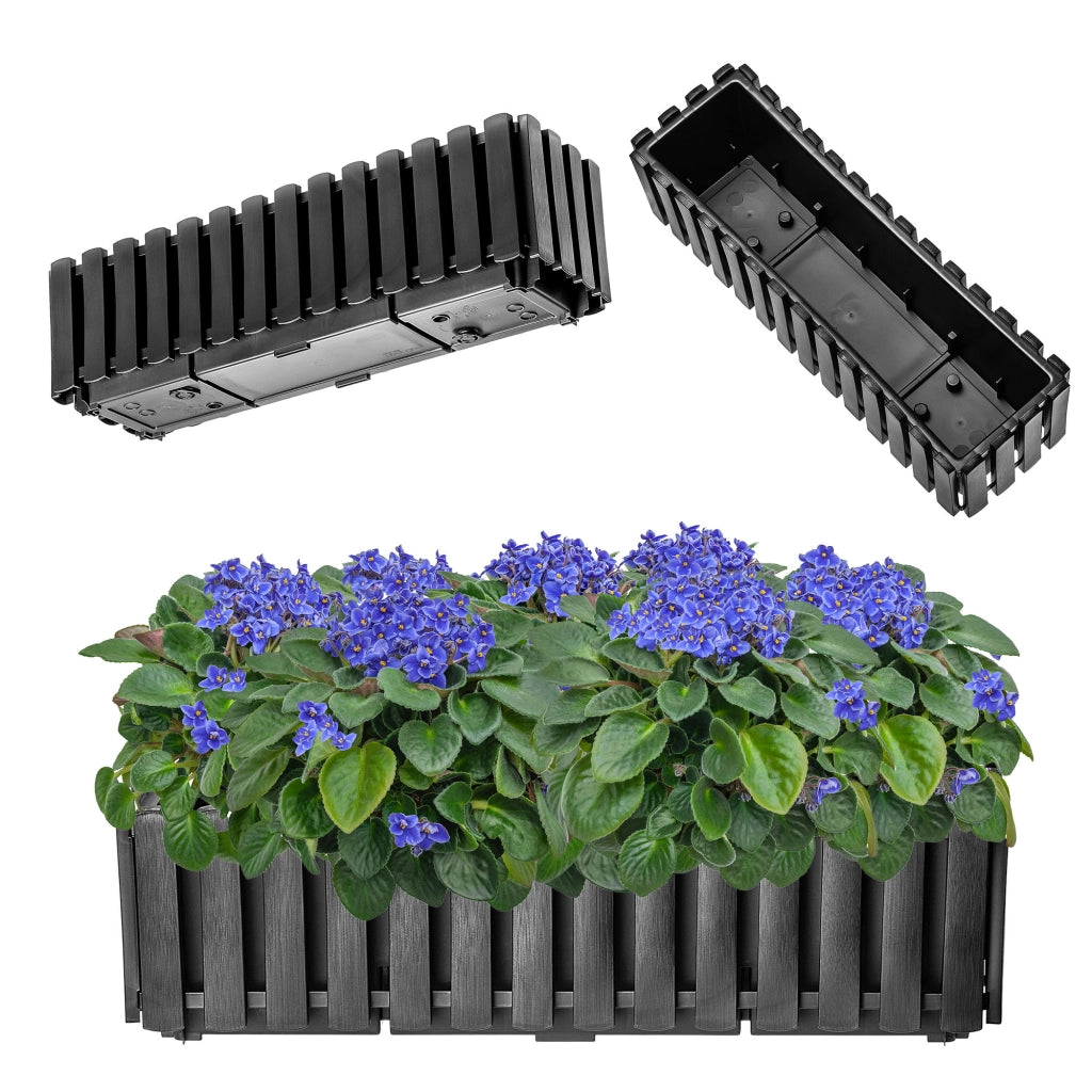 Vaso da fiori per balcone KADAX 58x18x16,5 cm Antracite