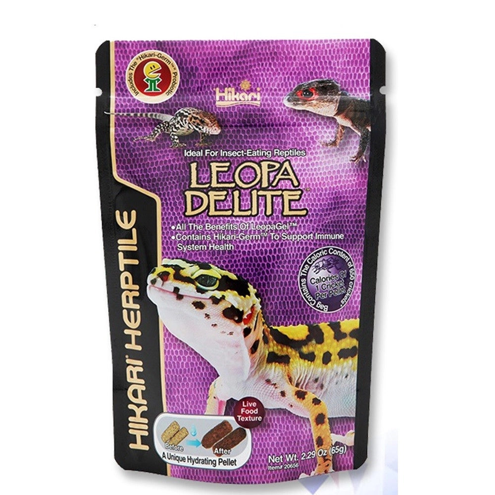 Hikari Leopa Delite 65g - mangime per Gechi Leopardo e altri rettili insettivori