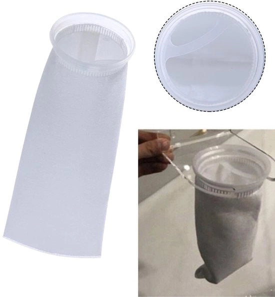 Filtro a Sacchi 150µm - Sacchi Filtro Riciclabili - Elevate Prestazioni di Filtrazione - Trattamento dell'Acqua - Filtro per Vernici e Smalti - Materiale Sostenibile - Filtro a Sacchi