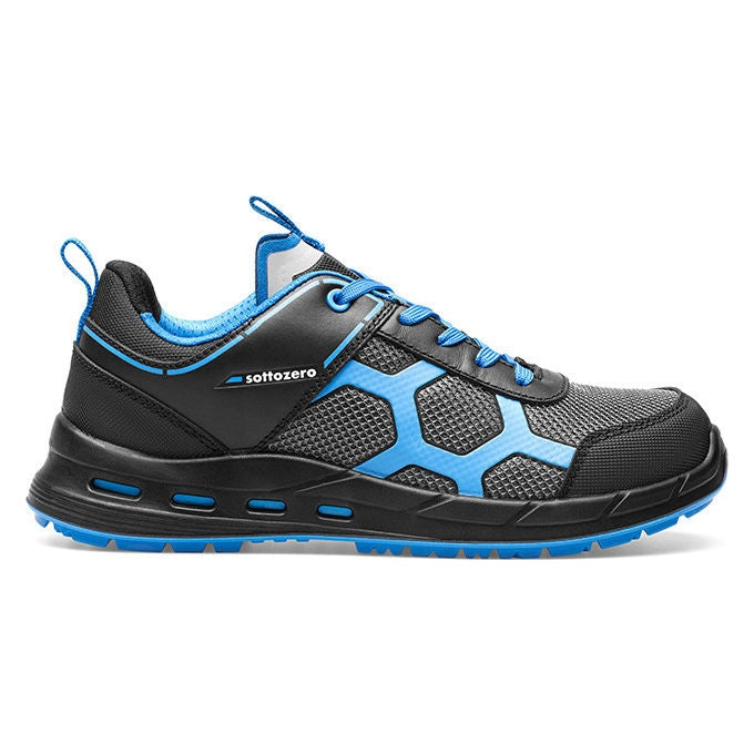 Sottozero, Scarpe da Lavoro, Uomo, Nero, Blu, Taglia 43, S1PS