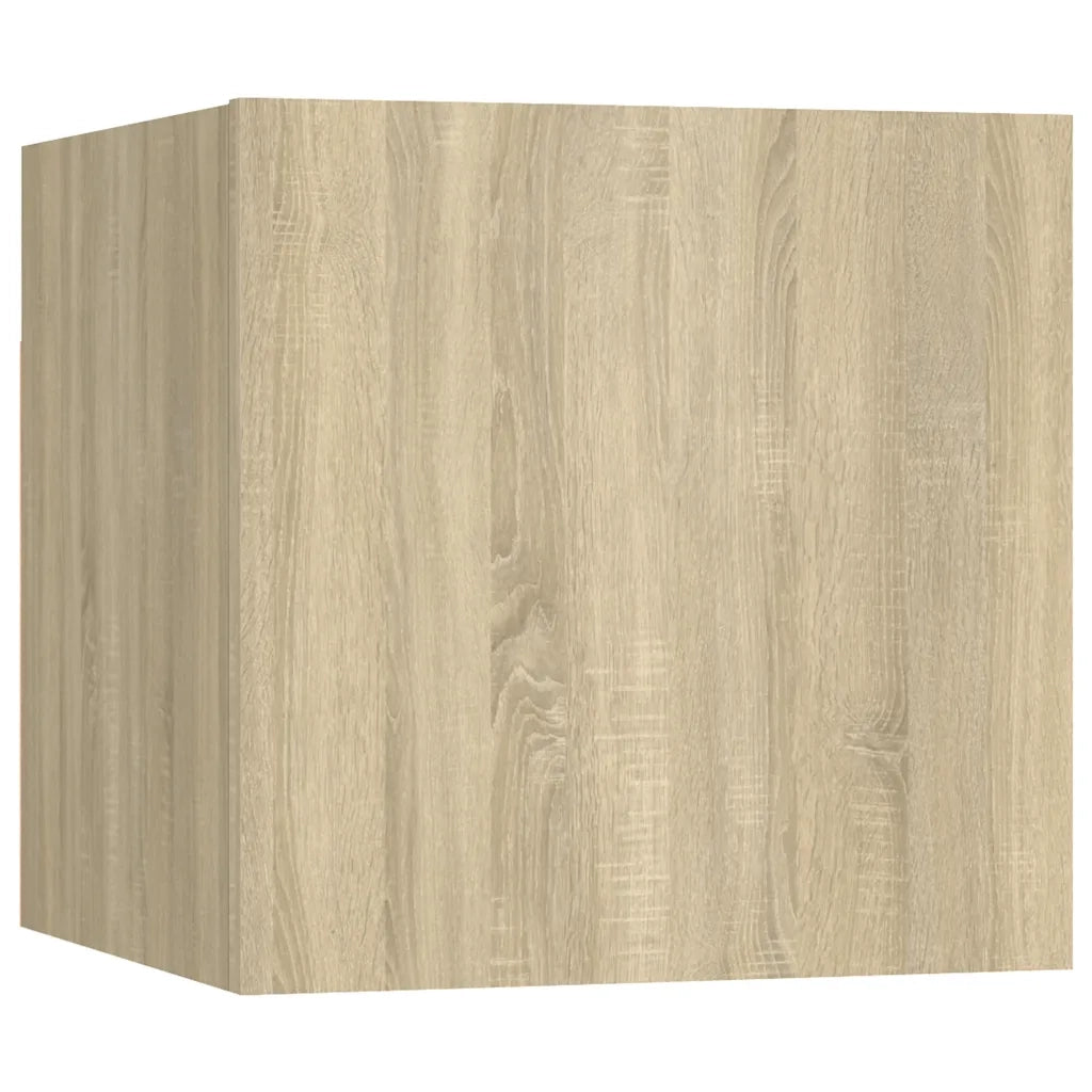 Mobili TV a Parete 8 pz Rovere Sonoma 30,5x30x30 cm 3079054