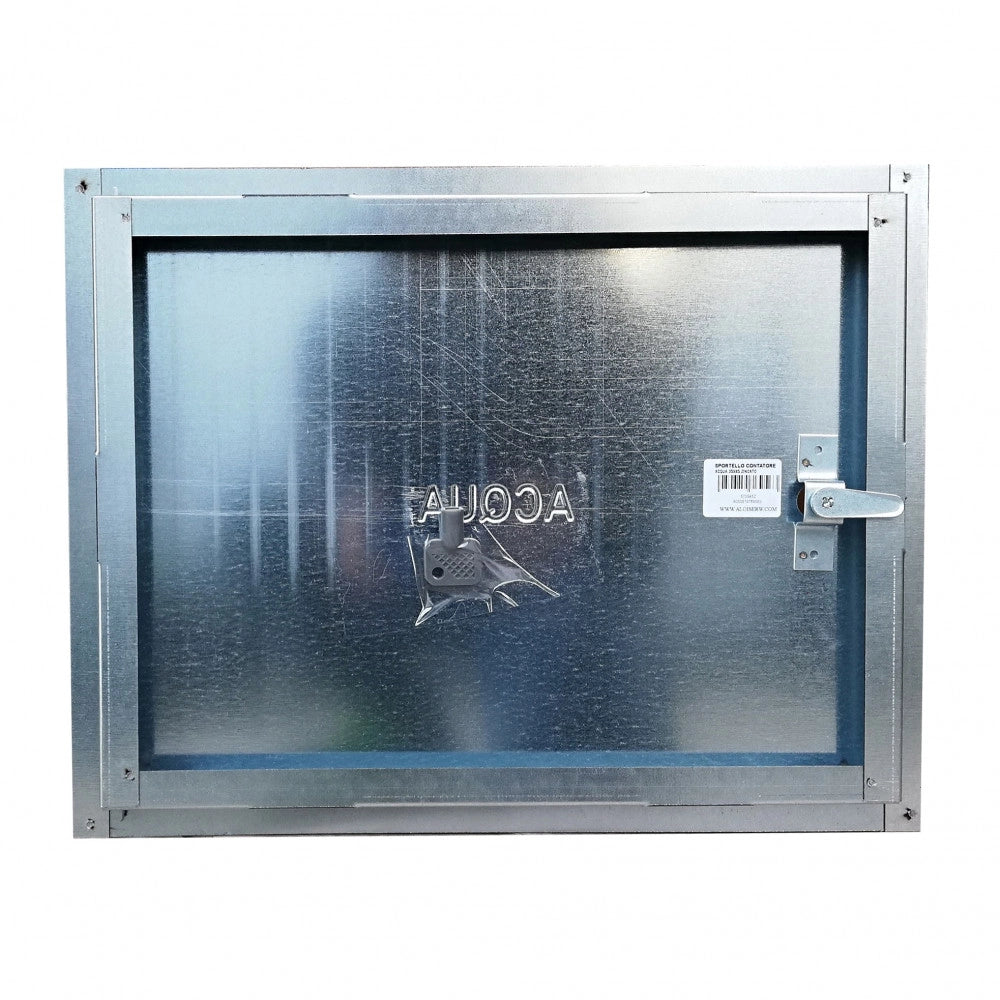 Sportello portello porta zincata per chiusura nicchia contatore acqua, scegli se  lc 60 x hc 60 cm ( ln 56 x hn 56 cm )