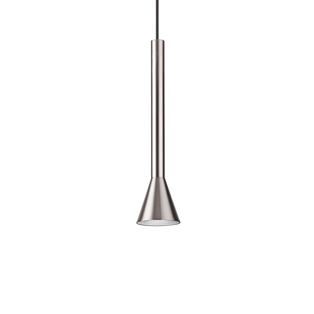 Sospensione Moderna Diesis Metallo Cromo Led 7W K 3000Luce Calda