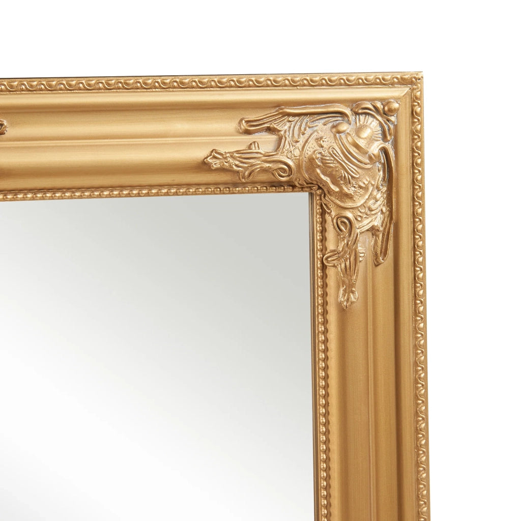 Specchio decorativo moderno da parete in stile barocco 80 x 60 cm oro 03_0010185