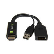 Techly icoc hdmi-dp12a60 cavo e adattatore video hdmi tipo a (standard) displayport nero - HDMI DP12A60