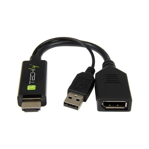 Techly icoc hdmi-dp12a60 cavo e adattatore video hdmi tipo a (standard) displayport nero - HDMI DP12A60
