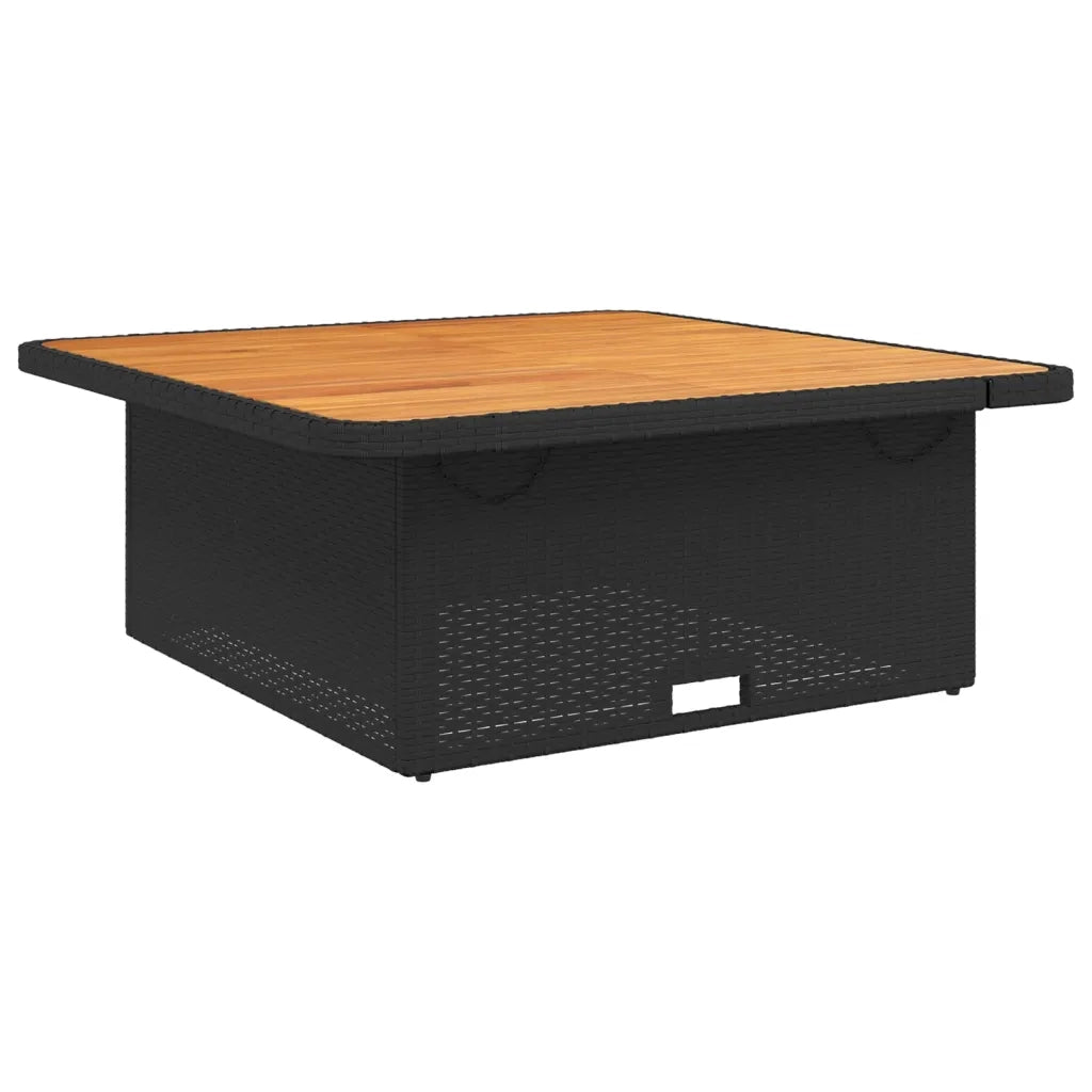 Set da Pranzo da Giardino 2 pz con Cuscini Nero in Polyrattan 3277319