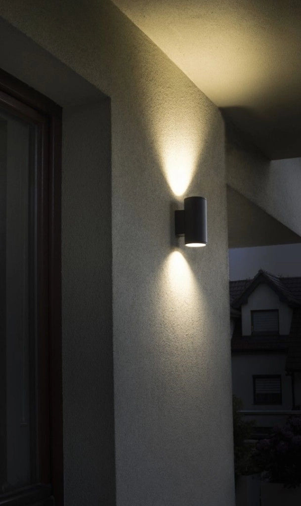 Applique esterna su/giù 2xGU10 grigio scuro IP54 SU-MA