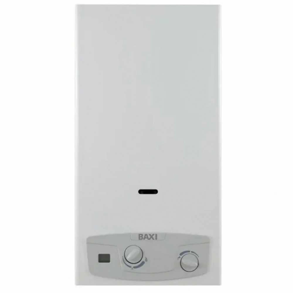 BAXI SCALDABAGNO A GAS METANO CAMERA APERTA 11LT ACQUAPROJECT BLUE A7698573 - BAXI