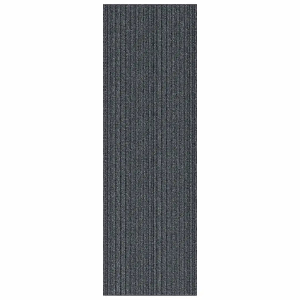 Runner in Moquette Grigio 80 x 400 cm Tessuto 42011419