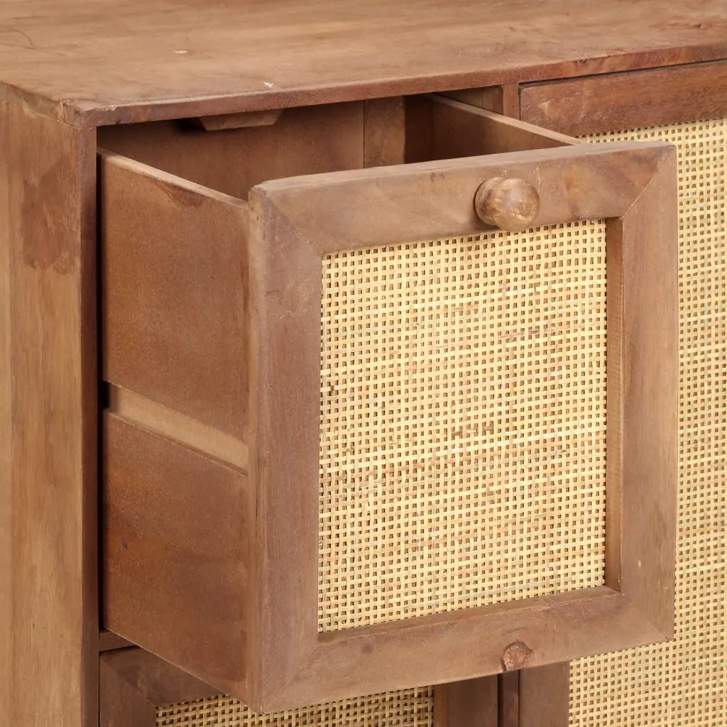 Credenza 60x35x75 cm in Legno Massello di Mango 323596