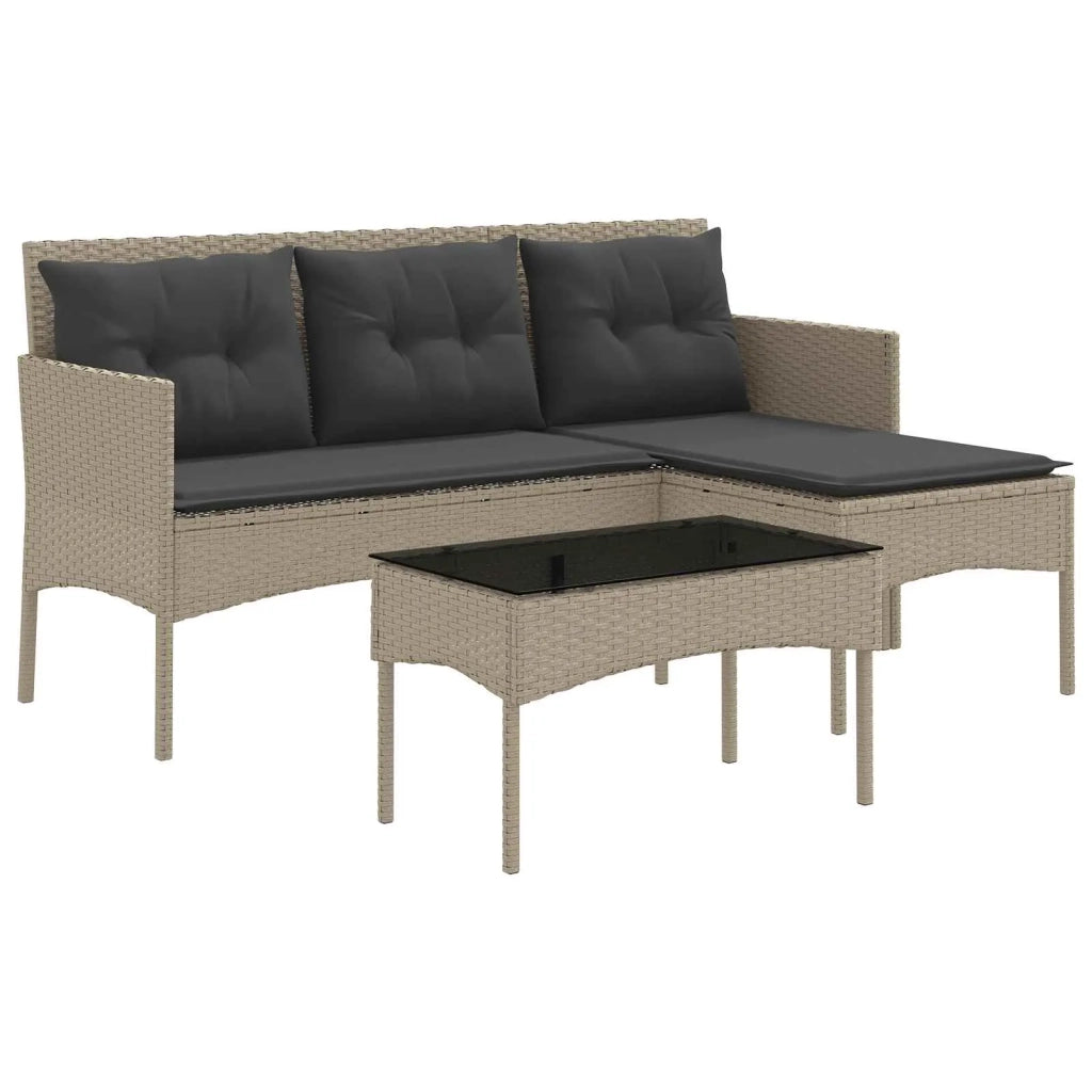 Set Divano da Giardino con cuscino 2 pcs polyrattan 4103808