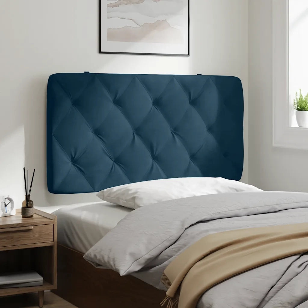 Cuscino Testiera Blu 100 cm in Velluto 374718