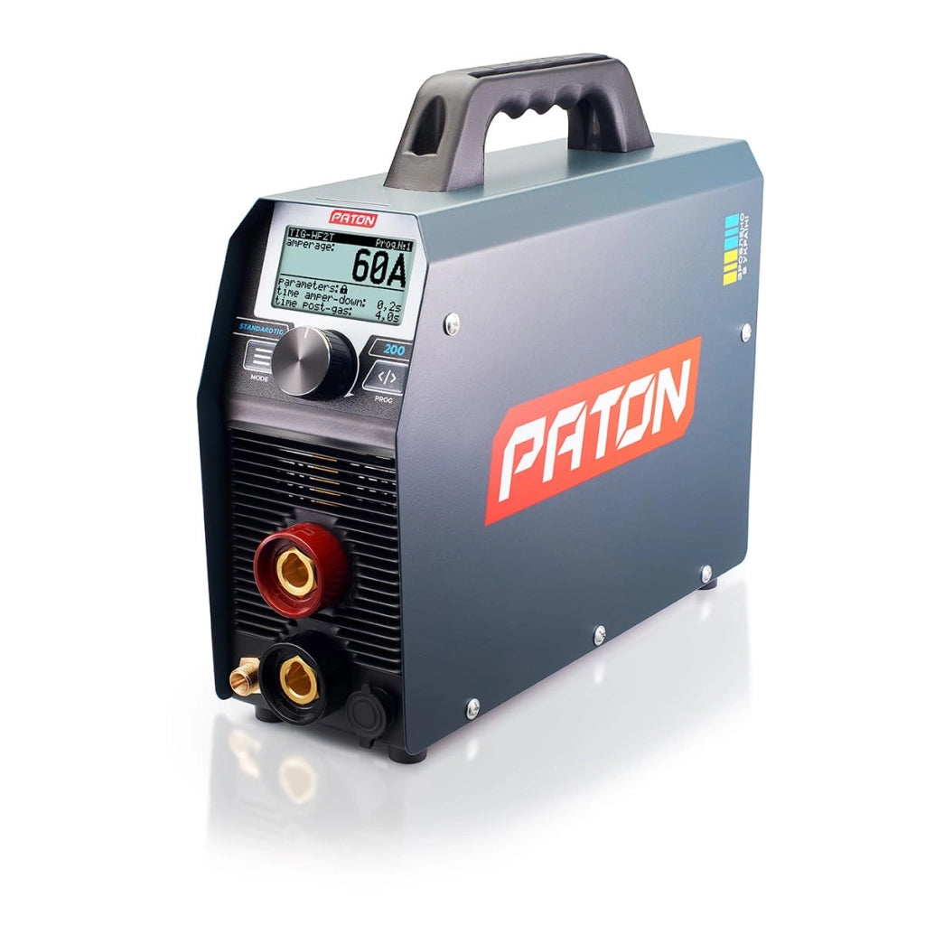 PATON StandardTIG-200 Saldatrice TIG 200 A con funzione pulse dispositivo digitale 230 V kit per saldatura TIG