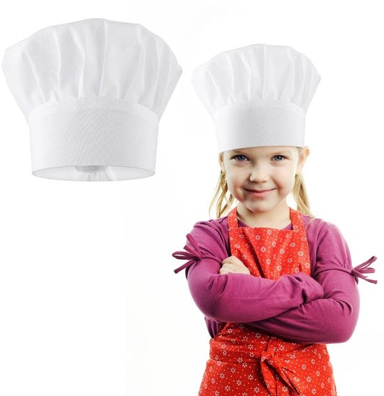 Cappuccio per Bambini - Adattabile - Unico Taglia - Adatto per Ragazze - Realizzato in Gomma Elastica - Idoneo per Bambini e Ragazzi - Modello per Cucina
