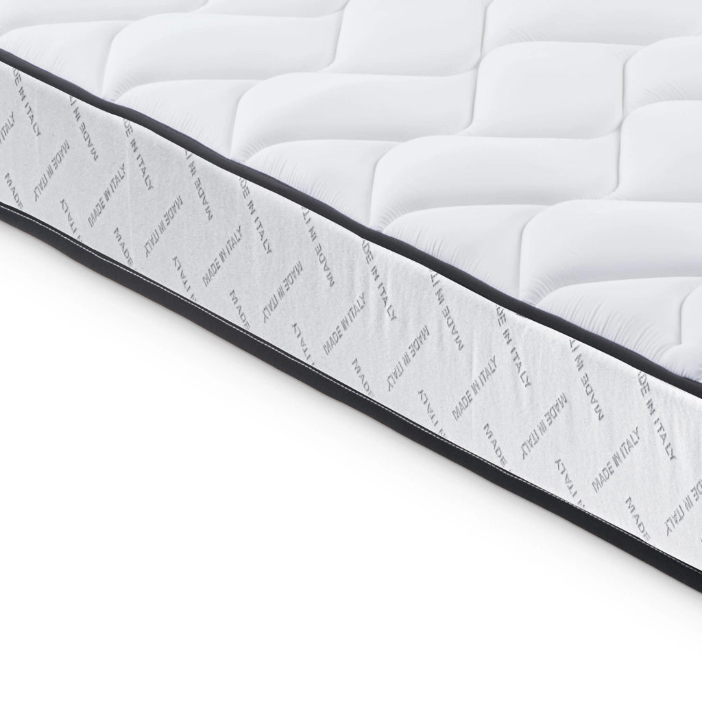 Materasso 140x200 cm in Memory Foam, Doppio Comfort H2/H3, Rivestimento Sfoderabile, 7 Zone, 100% Made in Italy