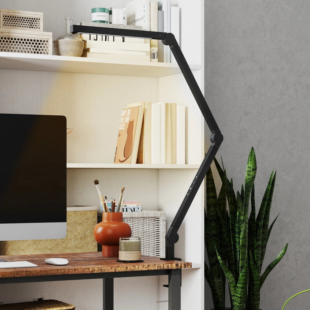 Lampada da scrivania LED regolabile ¨C Xylo ¨C 96 LED, luce regolabile, nero