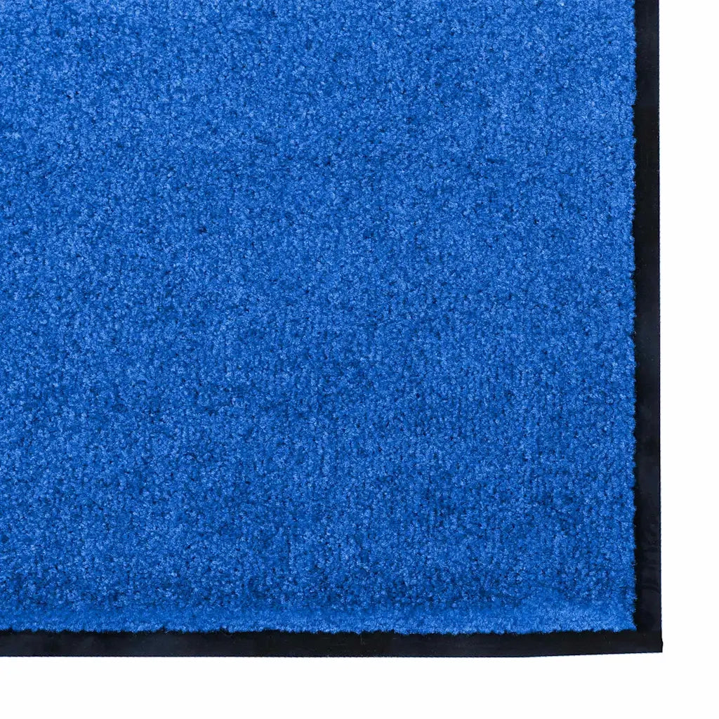 Zerbino | Tappetino Blu e Nero 120 x 250 cm 100% Poliammide