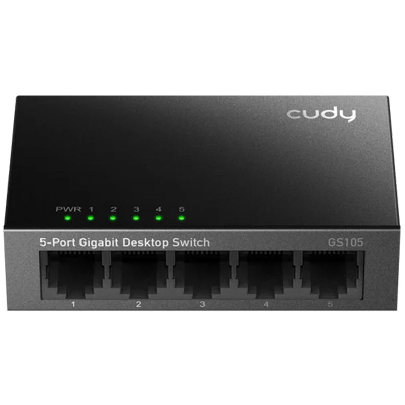 CUDY GS105 - SWITCH 5 PT GIGABIT - METAL CHASSIS