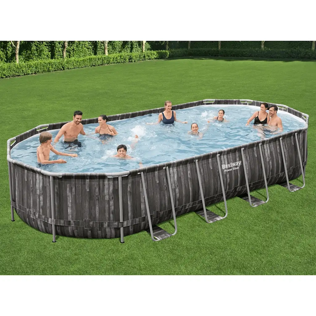 Bestway Set Piscina Ovale 7,32x3,66x1,22 m 3202689