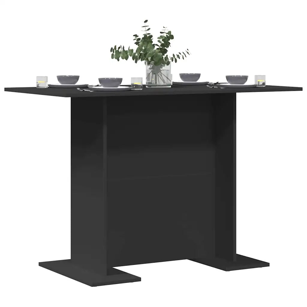 Tavolo da pranzo 110 x 60 x 75 cm Legno ingegnerizzato Nero 863161