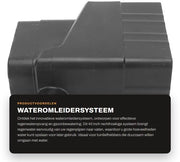 Sistema di raccolta dell'acqua di pioggia universale 40 pollici - Riscuotibile - Progettato per un uso universale - Facile da installare - Adatto per l'irrigazione del prato - Inclusa la guida di installazione - Sistema di scarico dell'acqua di pioggia