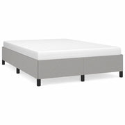 Letto matrimoniale | Letto per adulti | Giroletto senza Materasso Grigio Chiaro 140x190 cm Tessuto