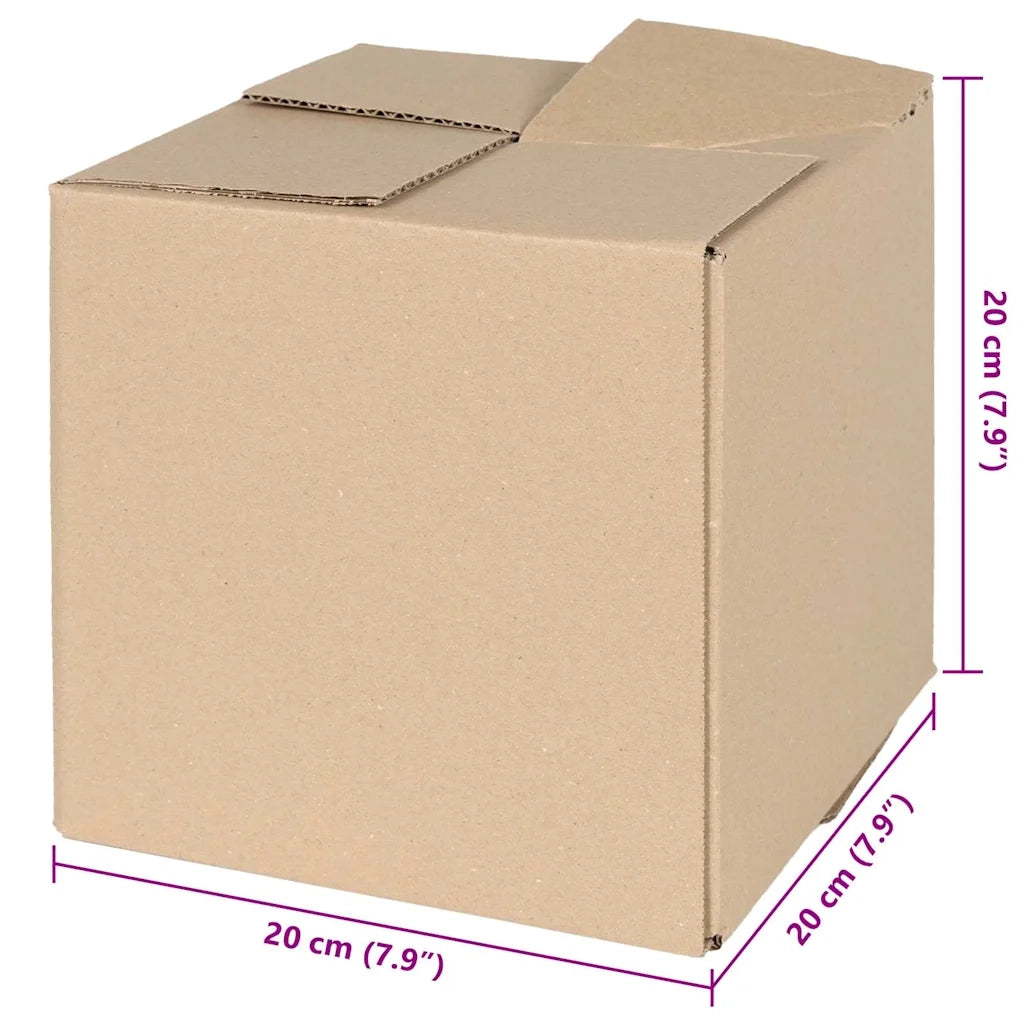 Scatola Pieghevole 50 pcs Naturale 20 x 20 x 20 cm Cartone 4106564