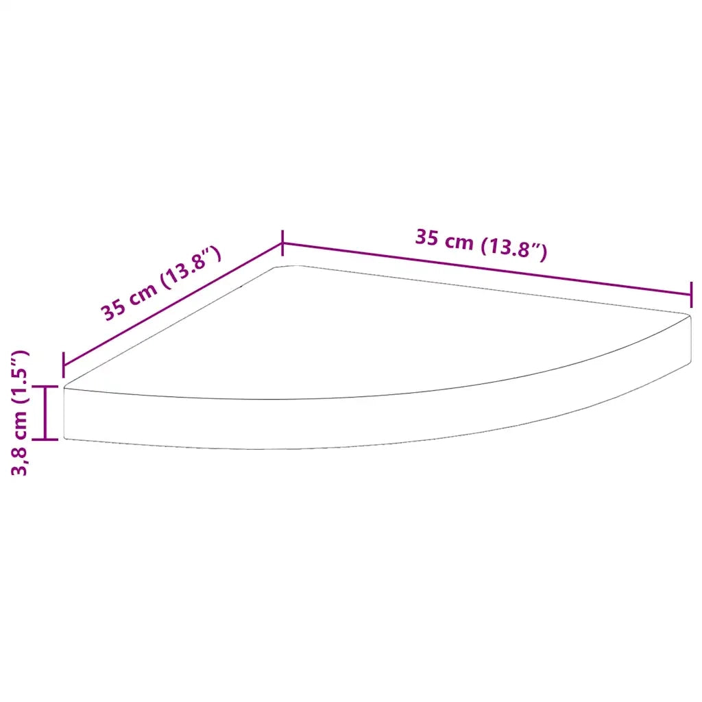 Scaffali Angolari a Parete 4 pz Neri 35x35x3,8 cm in MDF 323921