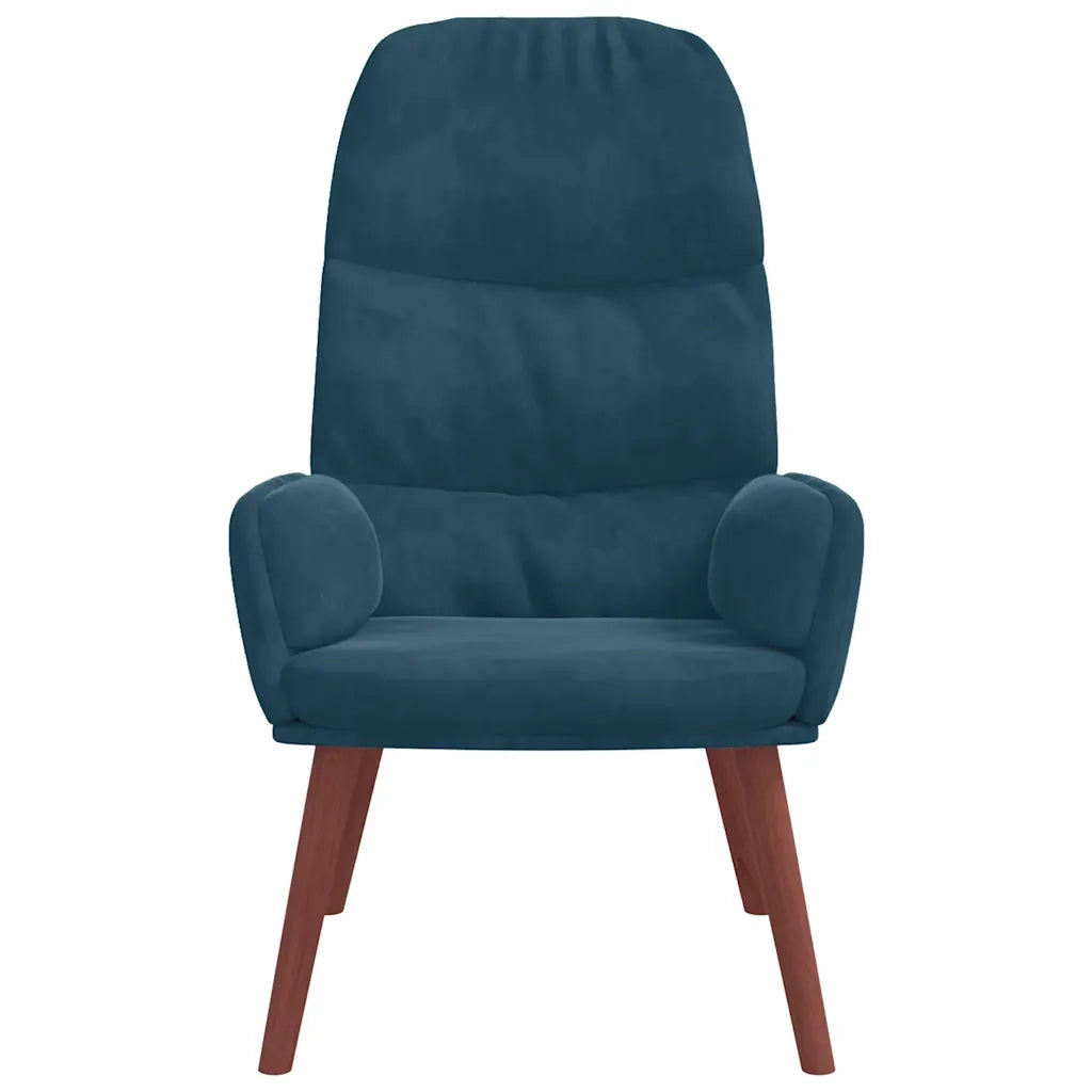 Poltrona Relax Blu in Velluto 4102620