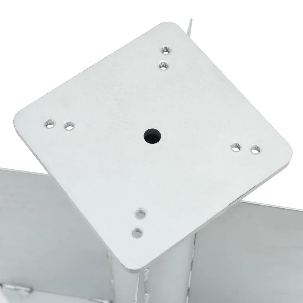 Base per Ombrellone Interrata Argento 27,5x27,5x45 cm Acciaio 4003368