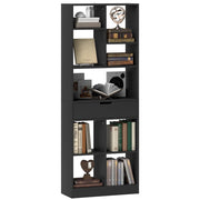 Libreria con cassetto e ripiani aperti ¨C Xylo ¨C Nero 60x26x158 cm