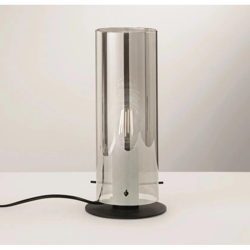 LAMPADA DA TAVOLO MAGIC E27 D.13XH23CM NERA/FUME'